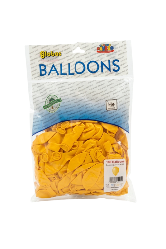 Latex ballonnen pastel marigold 30 cm – 100 stuks