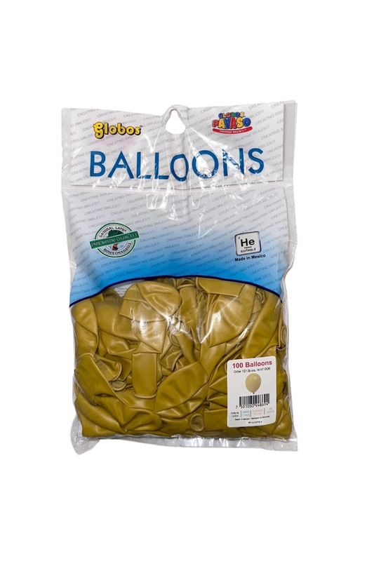 Latex ballonnen pastel mosterd 30 cm – 100 stuks