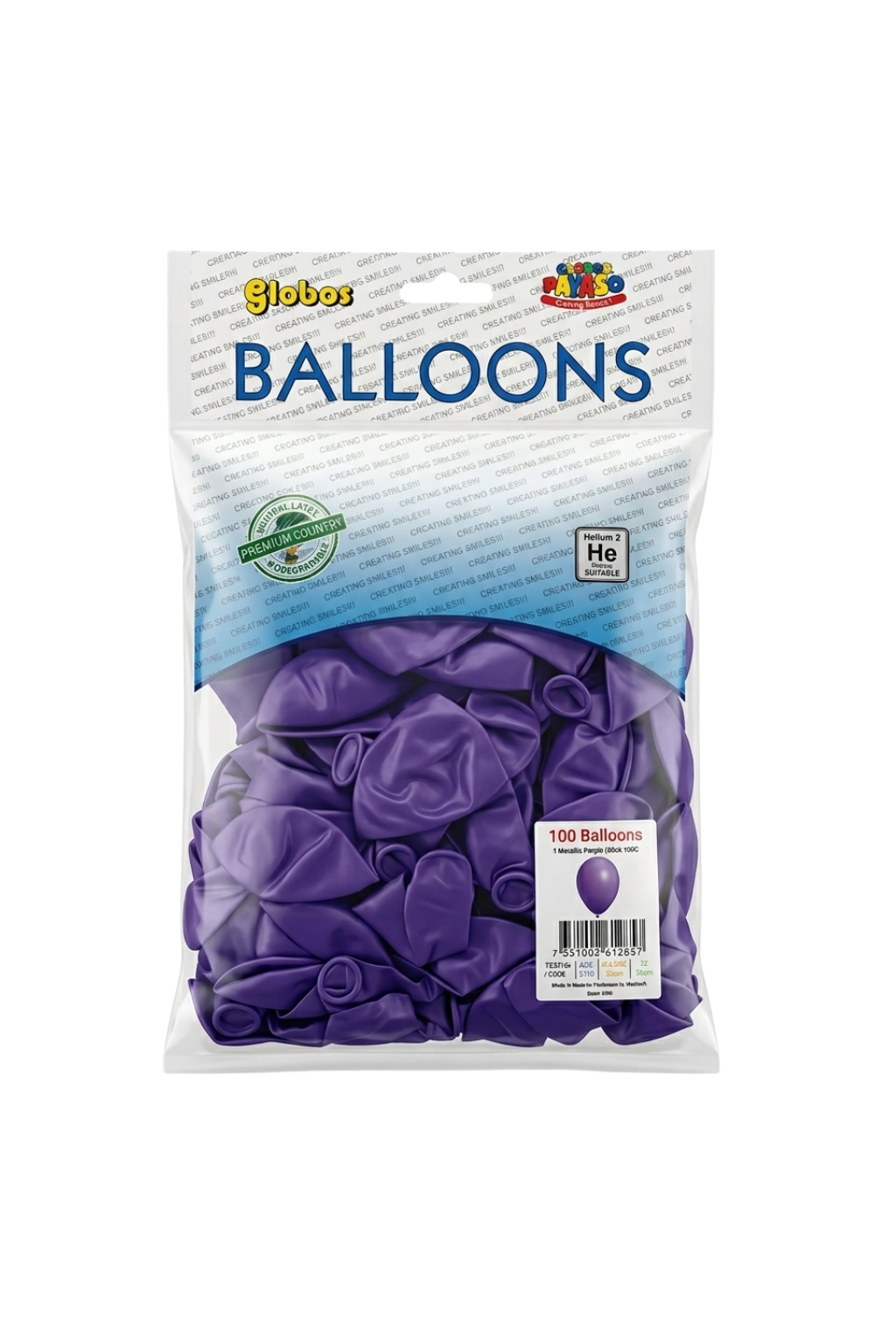 Latex ballonnen pastel violet 30 cm – 100 stuks