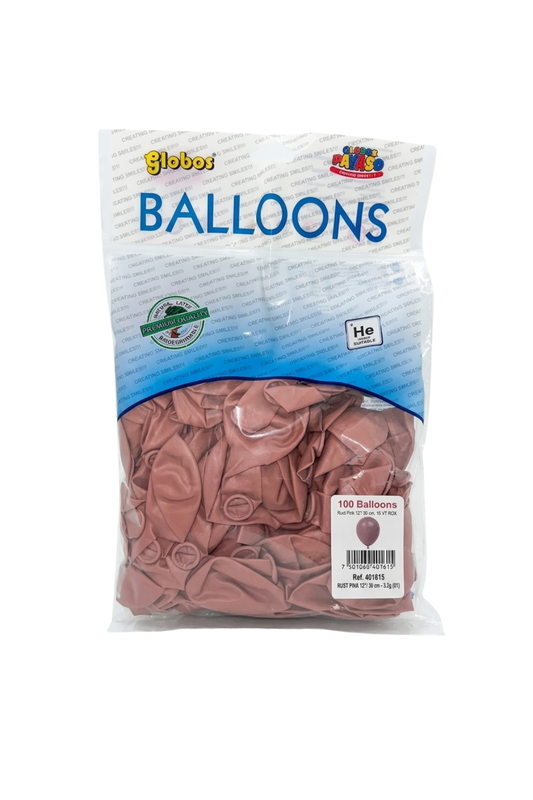 Latex ballonnen pastel oud roze 30 cm – 100 stuks