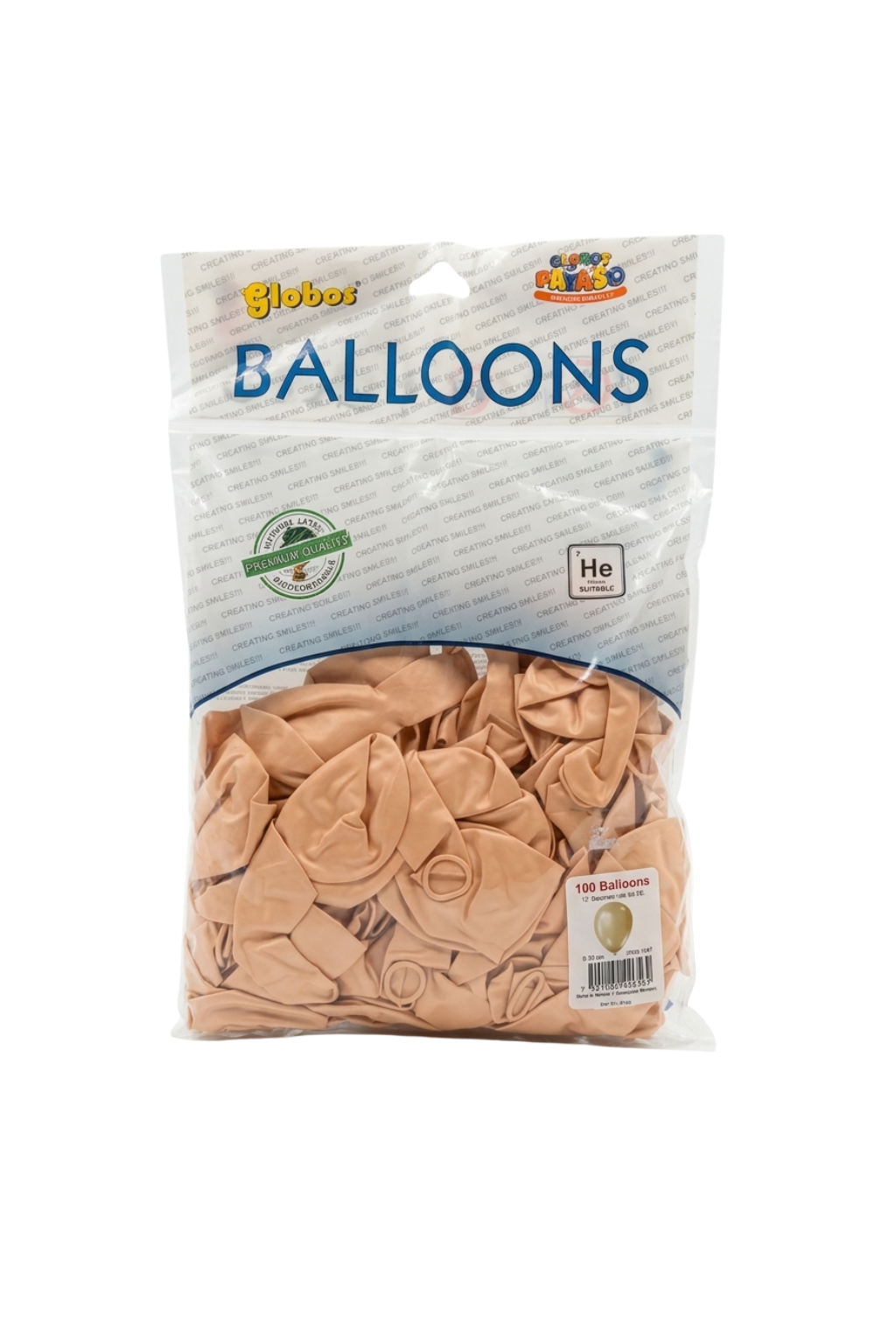 Latex ballonnen pastel skin 30 cm – 100 stuks