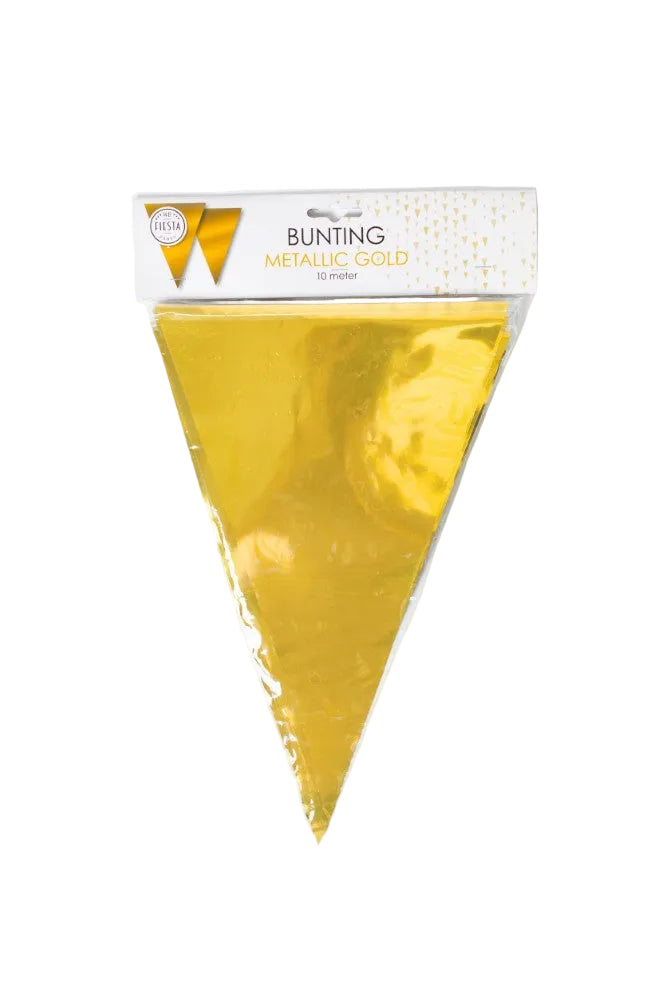 Vlaggenlijn Metallic Goud 10 meter