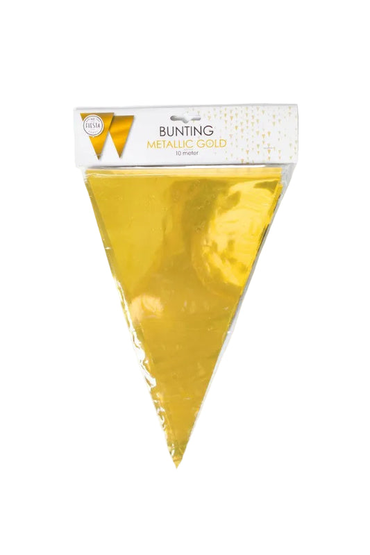 Vlaggenlijn Metallic Goud 10 meter