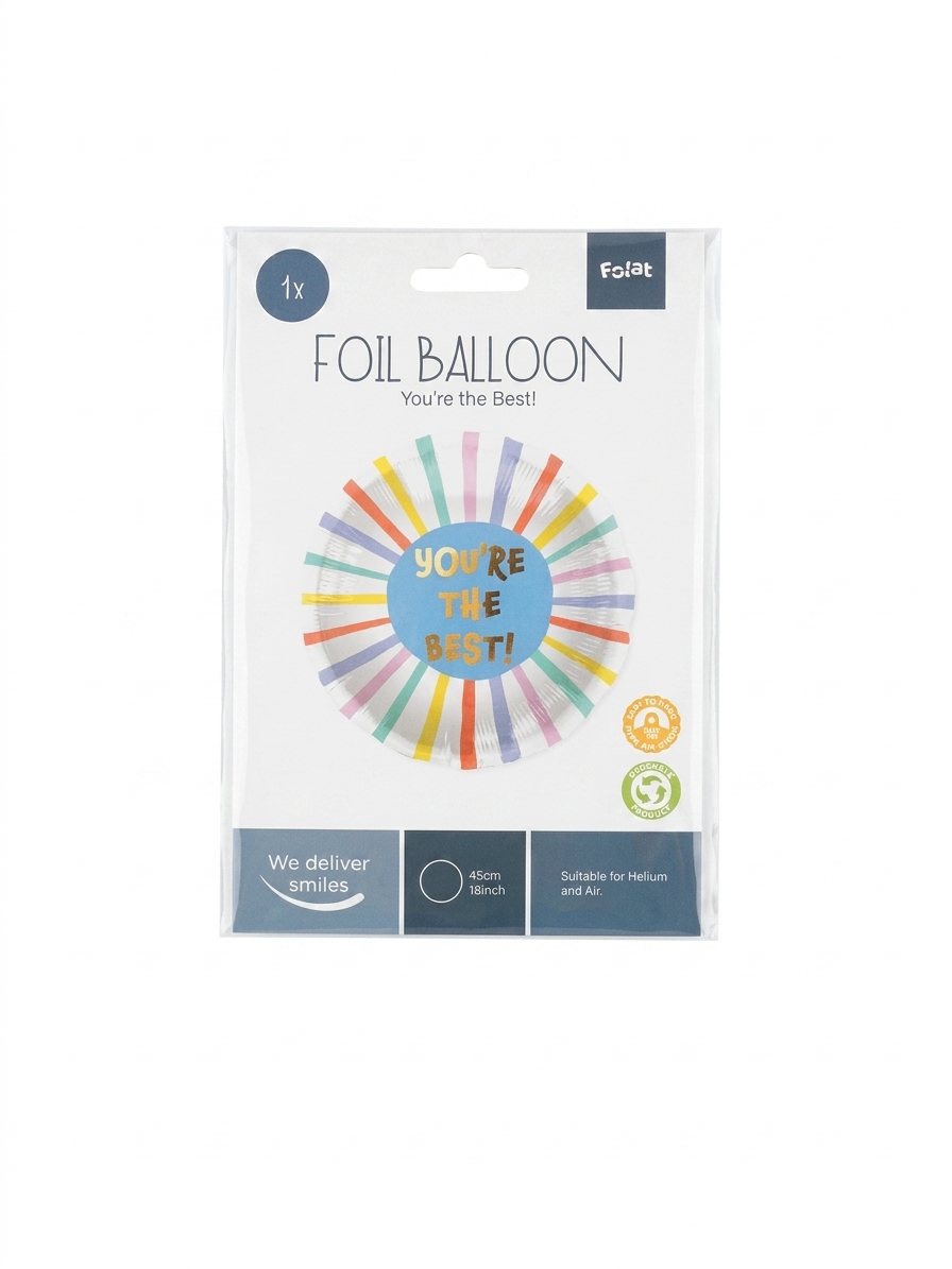 Folie Ballon You're the Best! - 45 cm