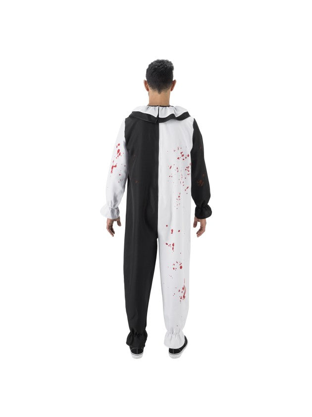 Bebloede zwart-witte overall van Art the Clown uit Terrifier - productfoto 2