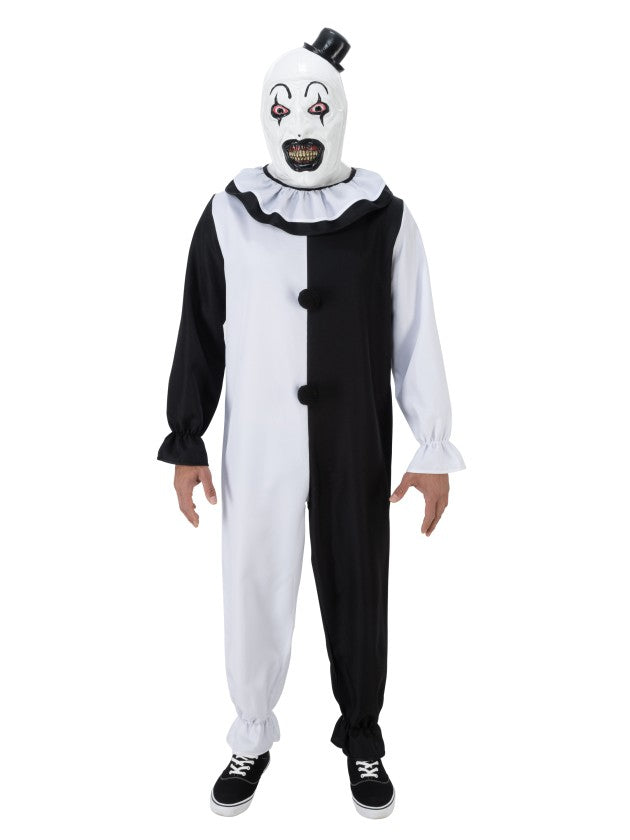 Zwart-witte overall van Art the Clown uit Terrifier - productfoto 3