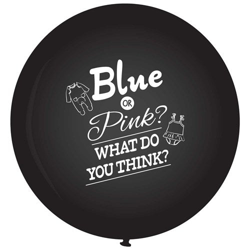 Ballon gender reveal Blue or Pink (Ø 90 cm)