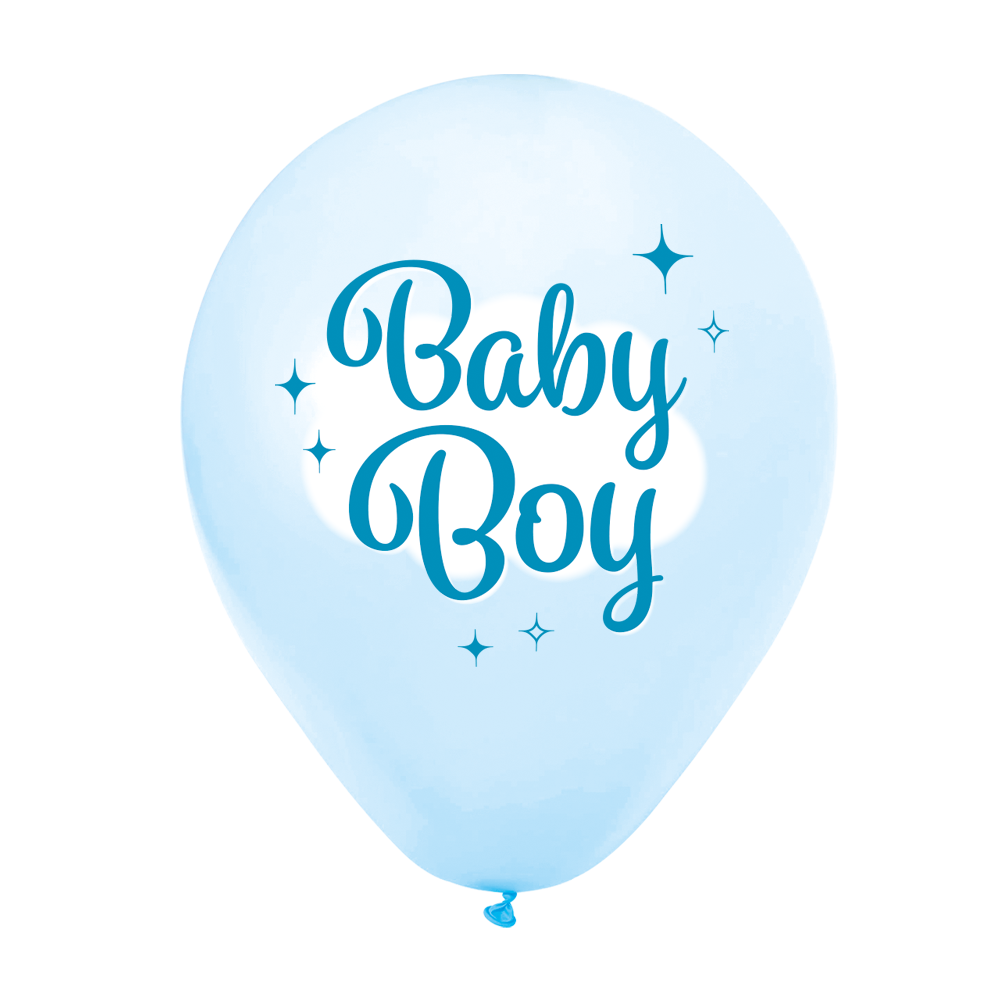 Ballonnen Baby Boy 30 cm (8 stuks)