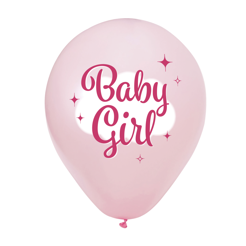 Ballonnen Baby Girl 30 cm (8 stuks)