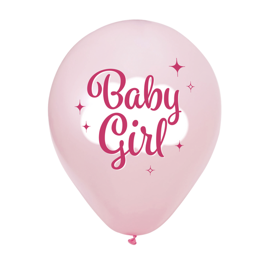 Ballonnen Baby Girl 30 cm (8 stuks)
