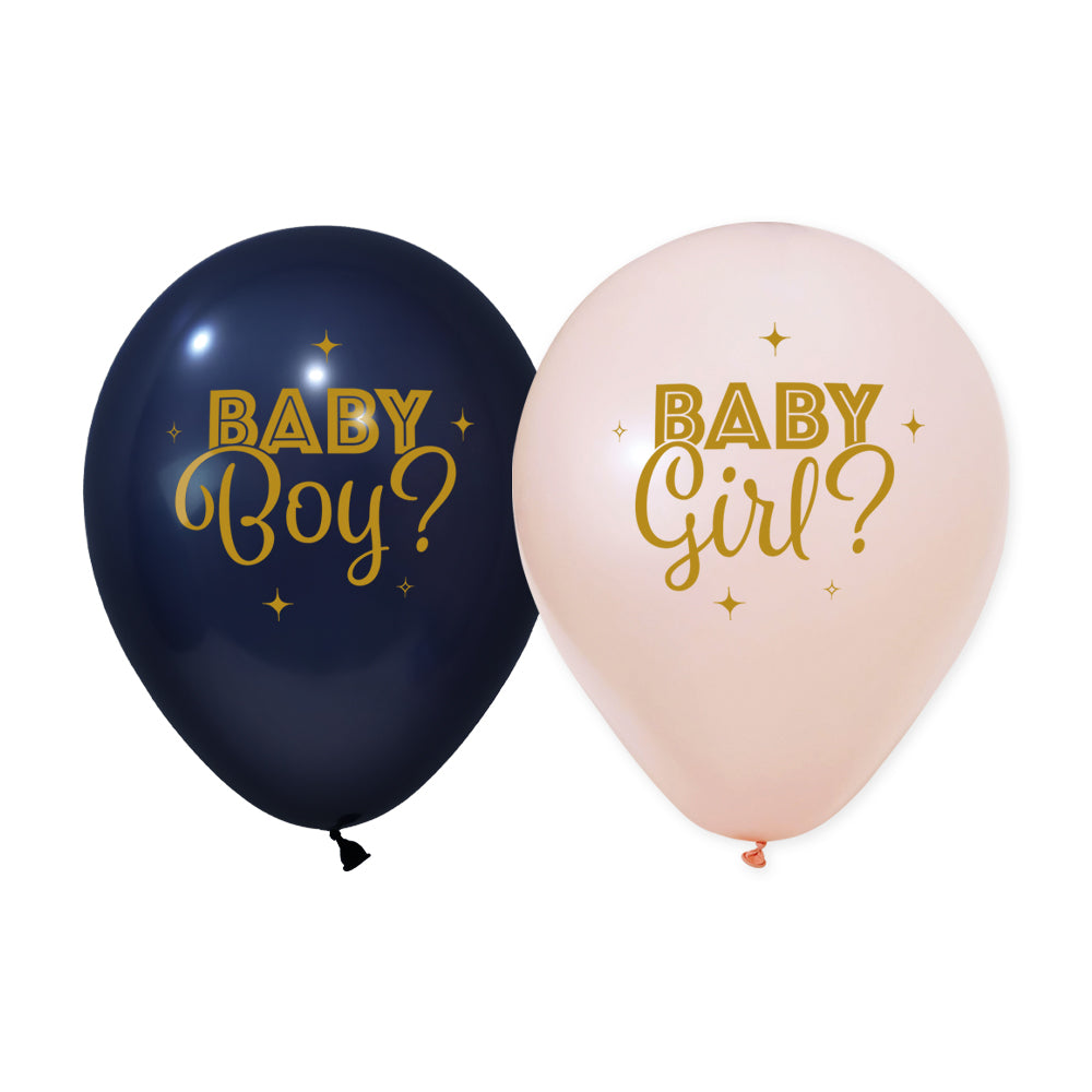 Ballonnen Gender Reveal 30 cm (8 stuks)