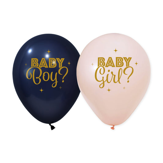 Ballonnen Gender Reveal 30 cm (8 stuks)
