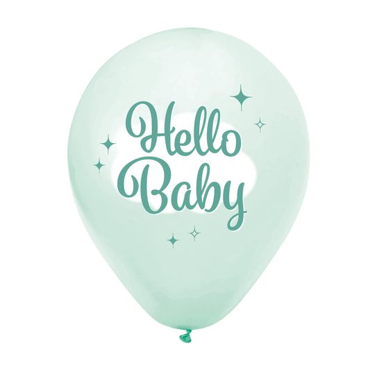 Ballonnen Hello Baby 30 cm (8 stuks)