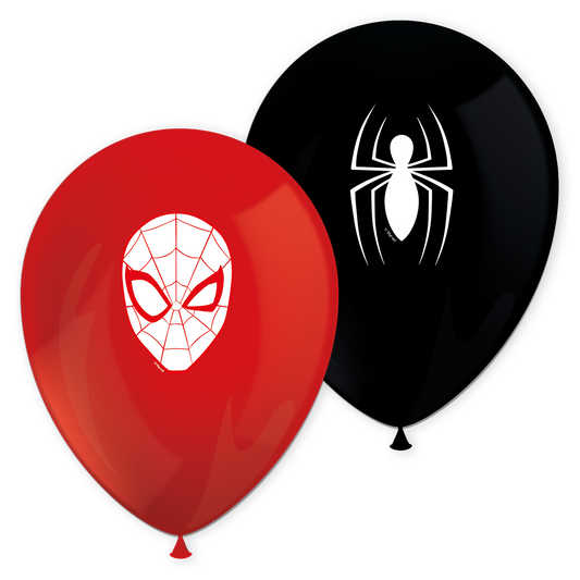 Ballonnen Spider-Man 28 cm (8 stuks)