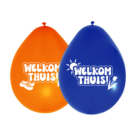 Ballonnen Welkom Thuis 30 cm (8 stuks)