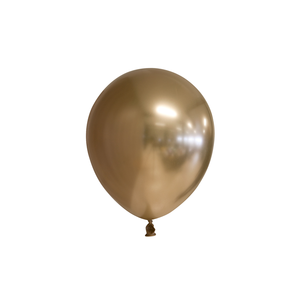 Chrome ballonnen 13 cm (100 stuks) goud