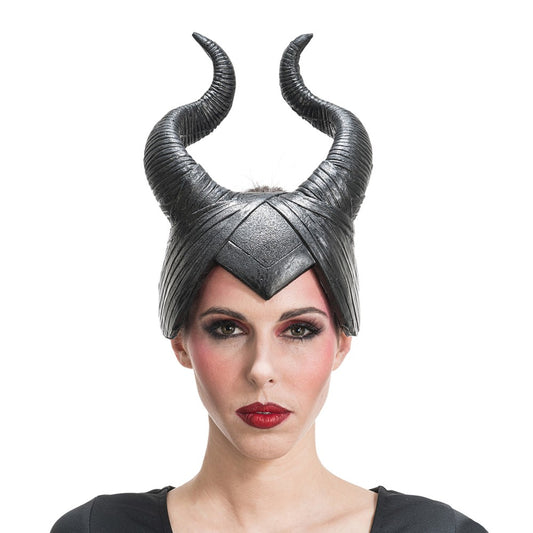 Diadeem duistere hoorns zwart