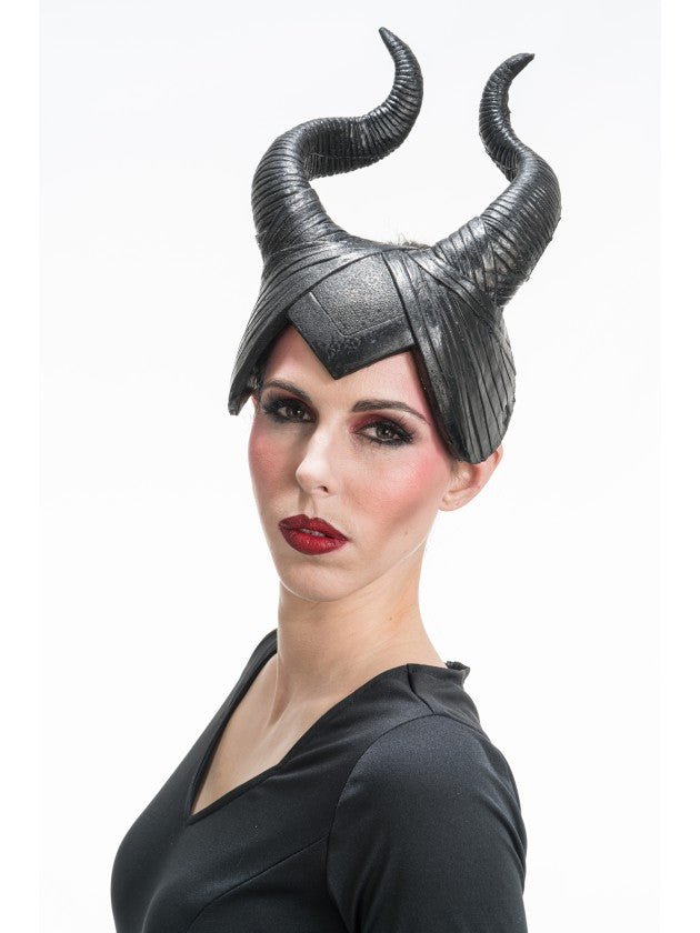 Diadeem duistere hoorns zwart - foto 3