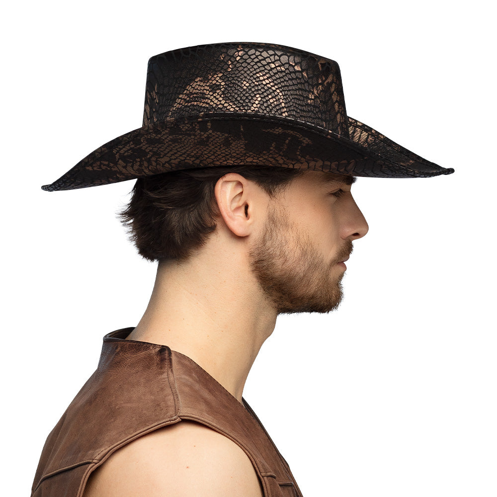 Zwarte cowboyhoed Cobra - foto 4