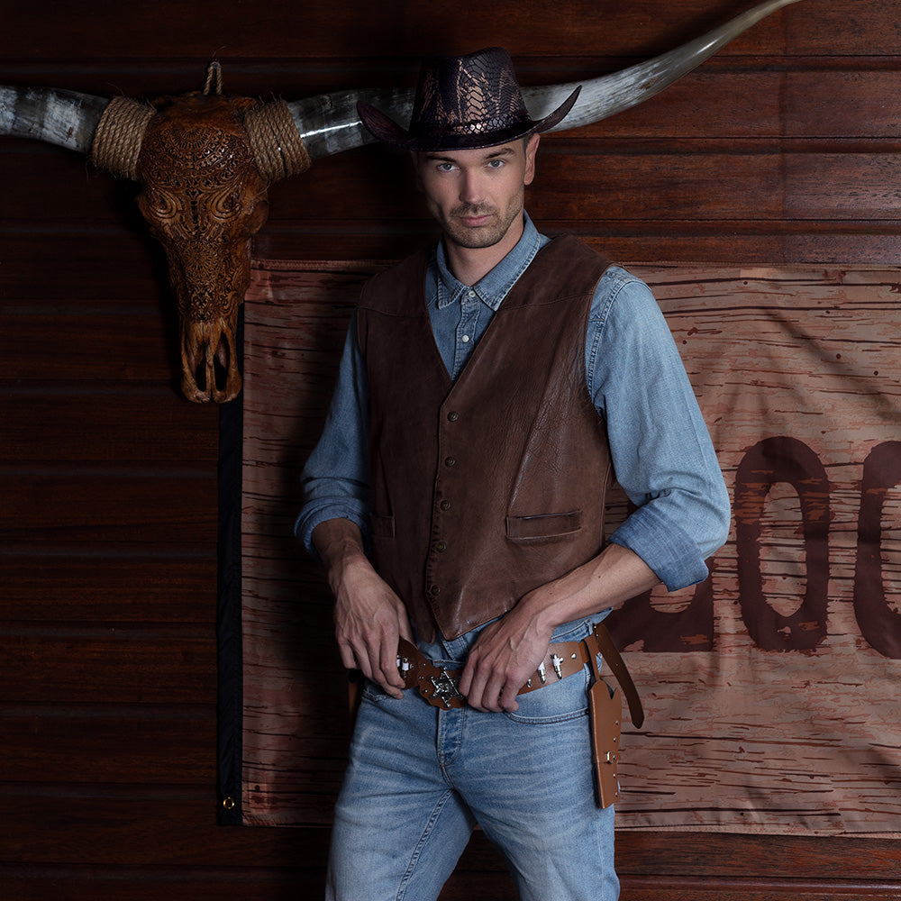 Zwarte cowboyhoed Cobra - foto 6