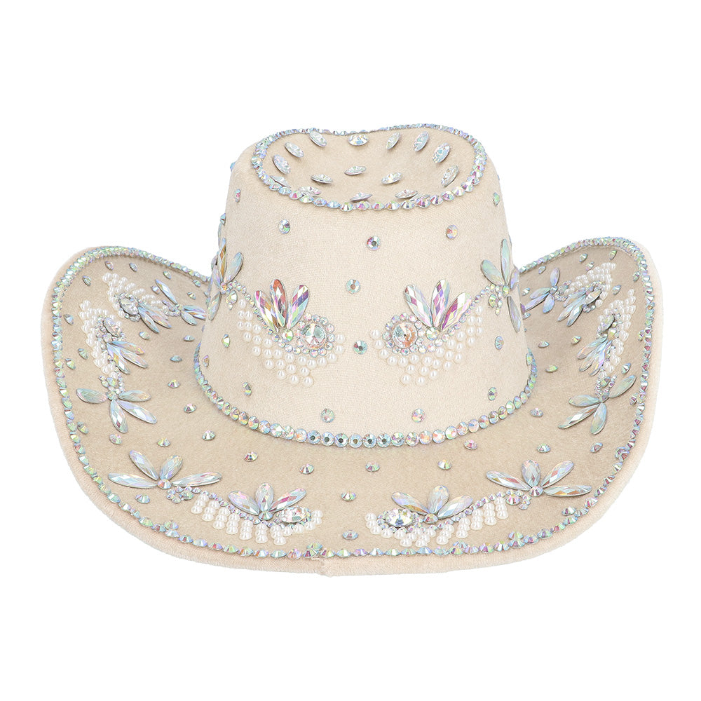 Beige cowboyhoed Crystal - foto 5