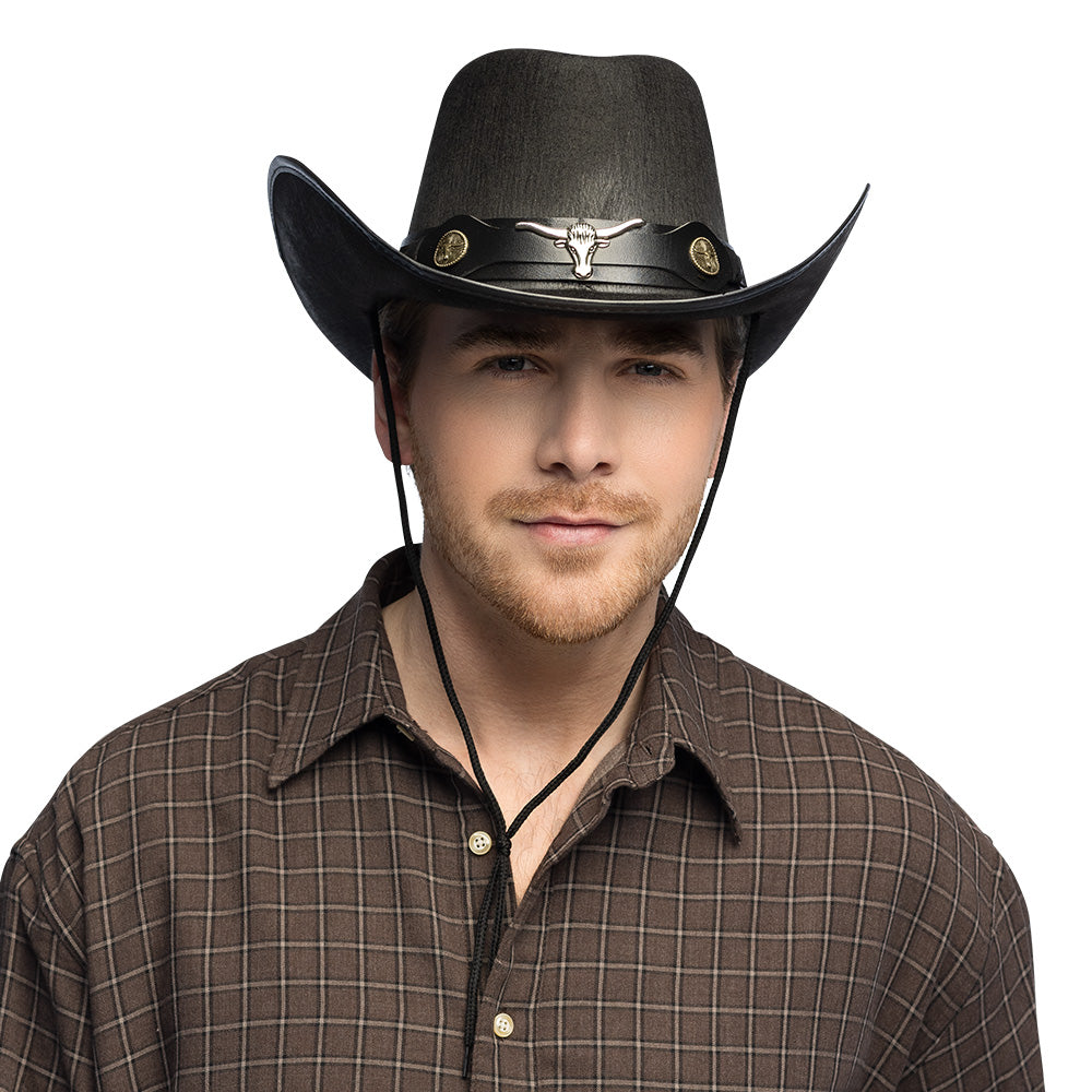 Zwarte cowboyhoed Wyatt