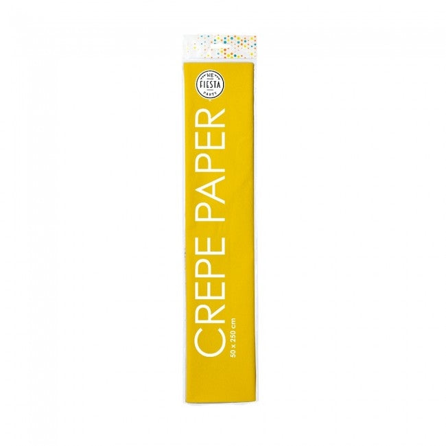 Crêpepapier 50 x 250 cm geel