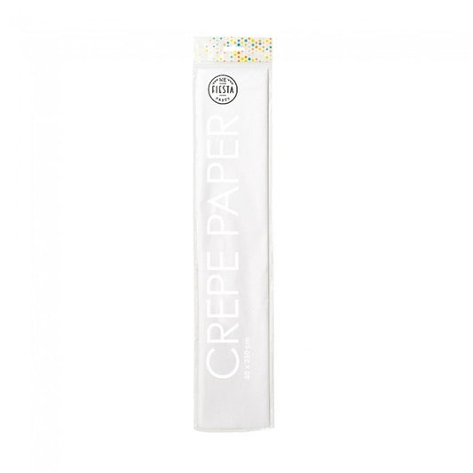 Crêpepapier 50 x 250 cm wit