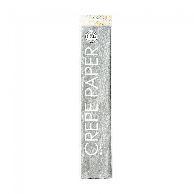 Crêpepapier 50 x 250 cm zilver