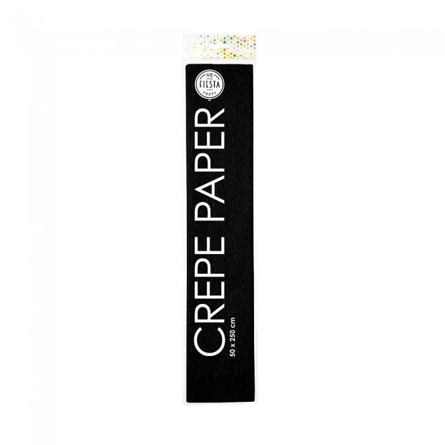 Crêpepapier 50 x 250 cm zwart