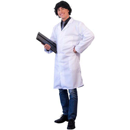 Doktersjas deluxe wit maat M