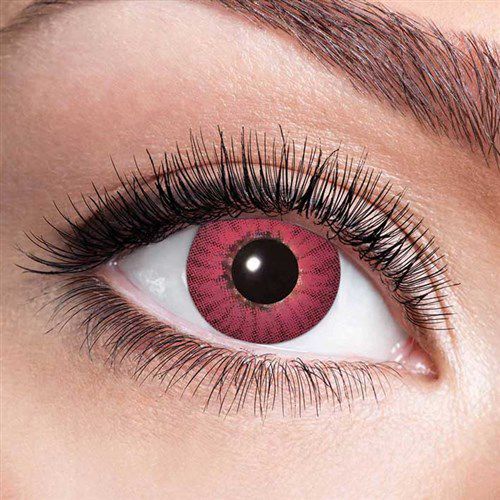 Sfeerlenzen Electro red (maandlenzen, per paar)