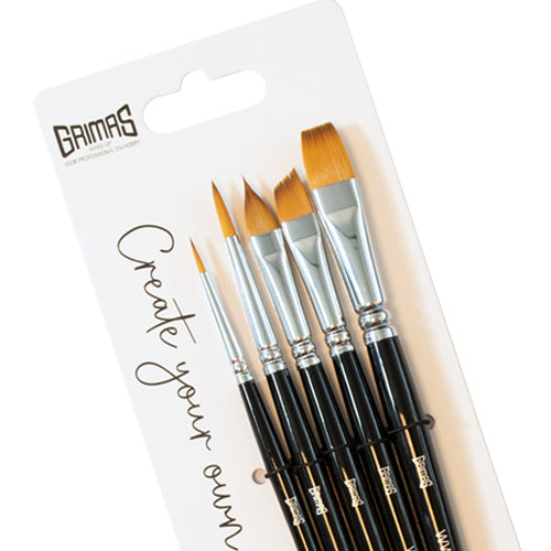 Grimas Face Paint Brush Set 5 penselen