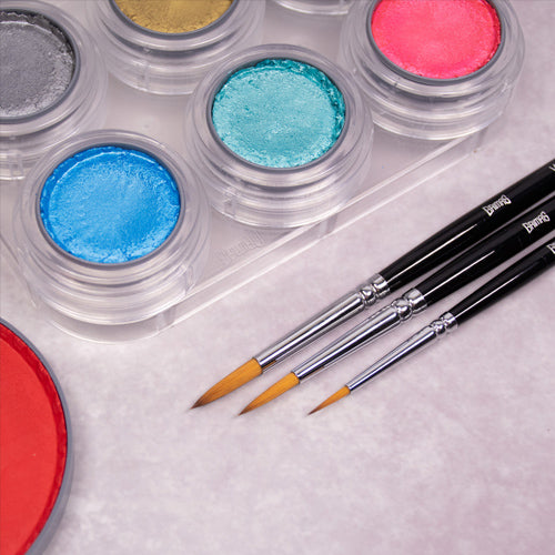 Grimas Face Paint Brush Set Round 2/4/6 - foto 3