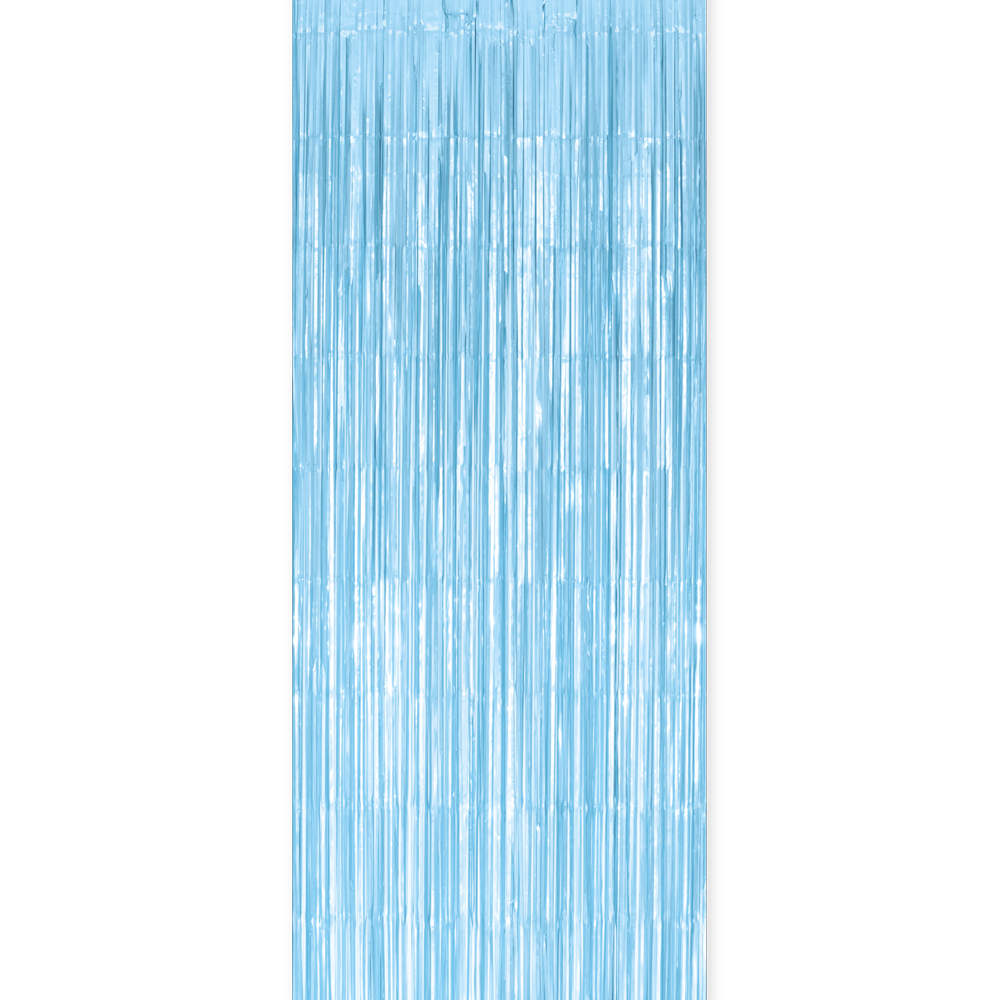 Feestgordijn 100 x 240 cm babyblauw