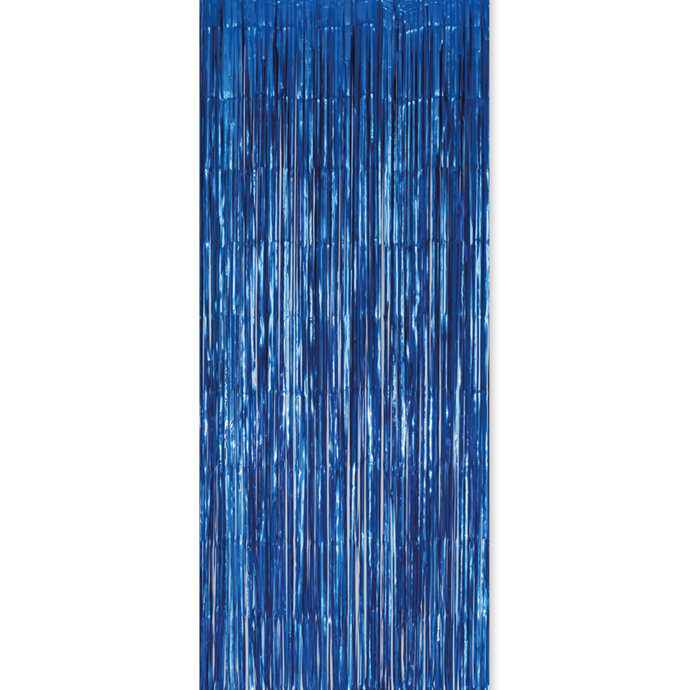 Feestgordijn 100 x 240 cm blauw