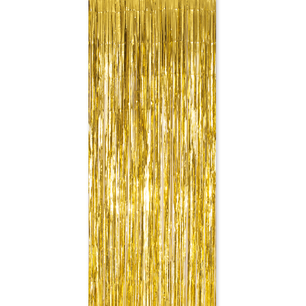 Feestgordijn 100 x 240 cm goud