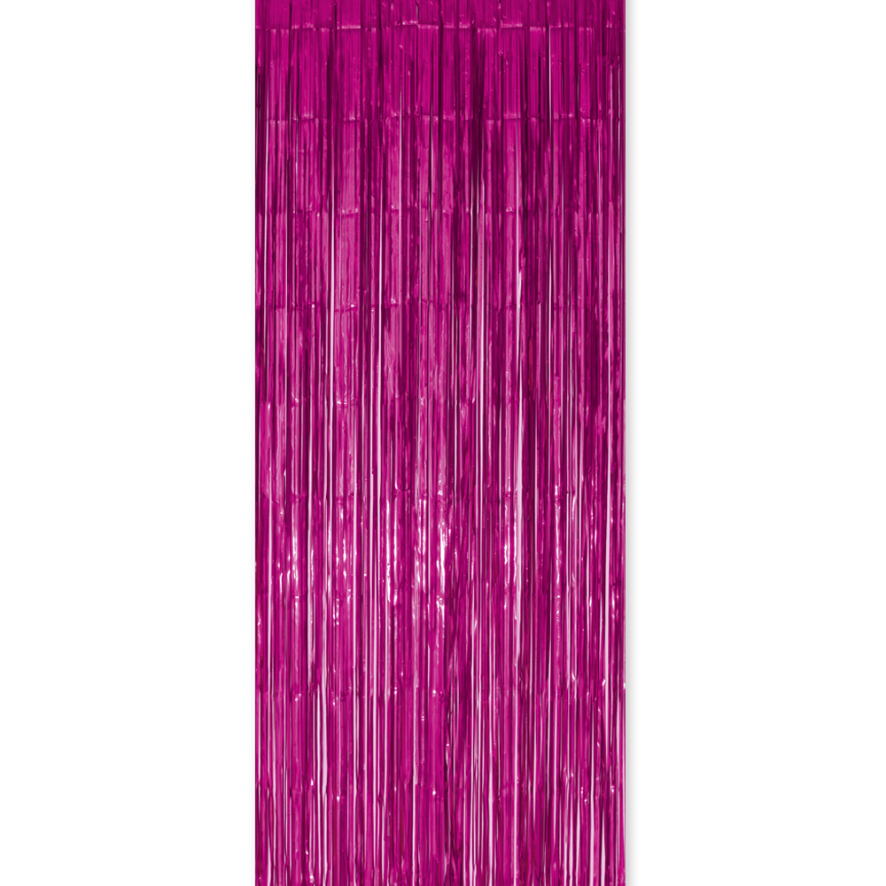 Feestgordijn 100 x 240 cm hotpink