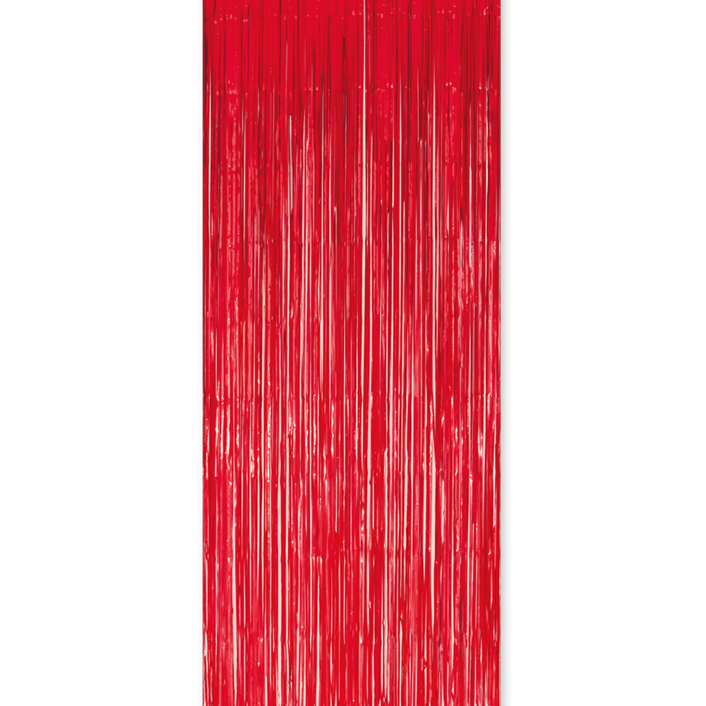 Feestgordijn 100 x 240 cm rood