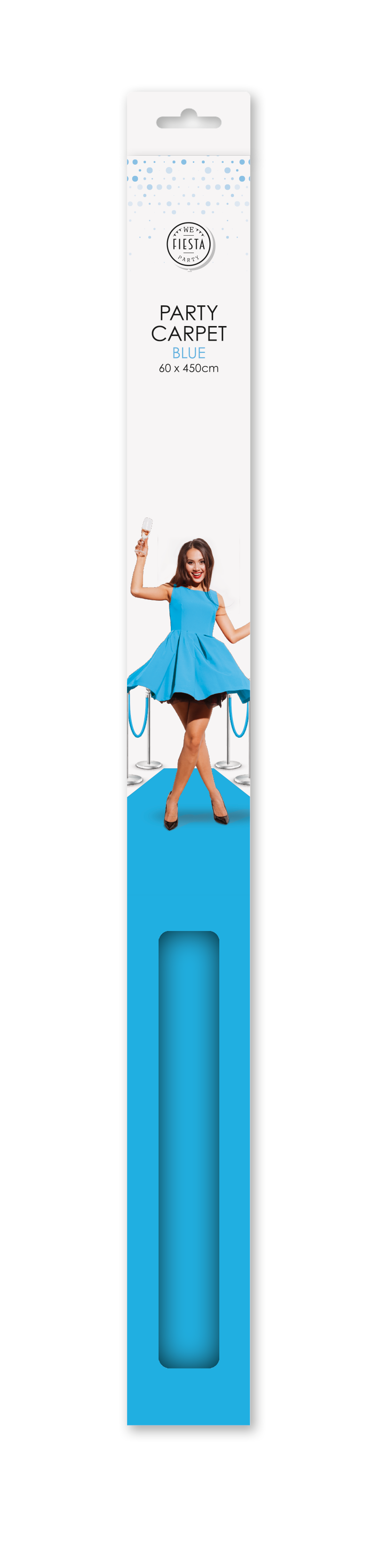 Lichtblauwe feestloper 450 x 60 cm — tweede productfoto