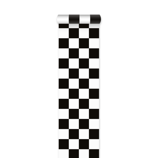 Racing feestloper met finishvlag-print 450 x 60 cm