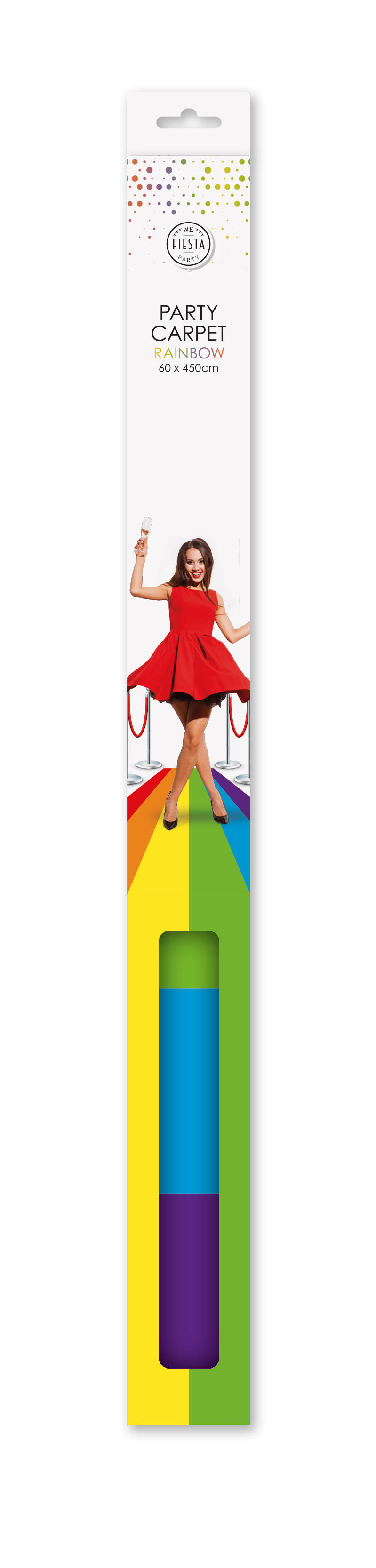 Regenboog feestloper 450 x 60 cm — tweede productfoto