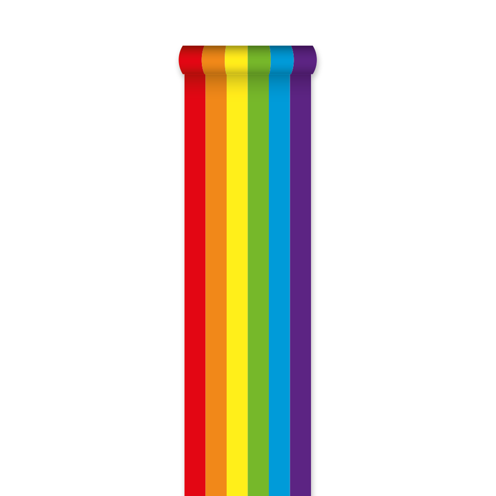 Regenboog feestloper 450 x 60 cm