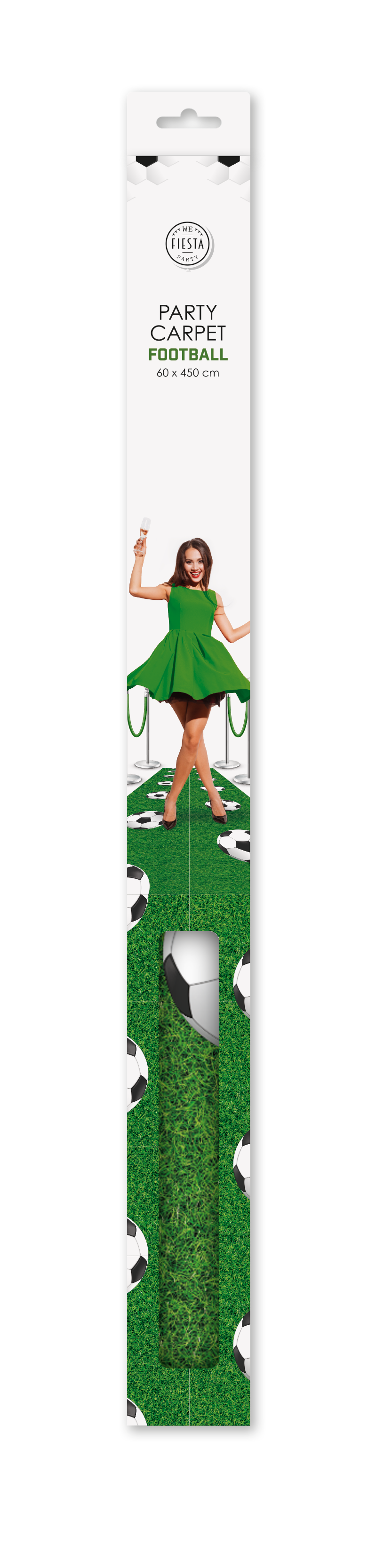 Voetbal feestloper 450 x 60 cm — tweede productfoto