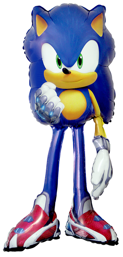 Staande figuurballon van Sonic, 102 cm