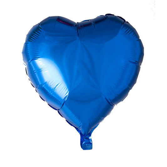 Hartvormige folieballon van 45 cm in marineblauw