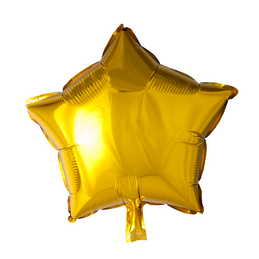 Stervormige folieballon van 45 cm in goud