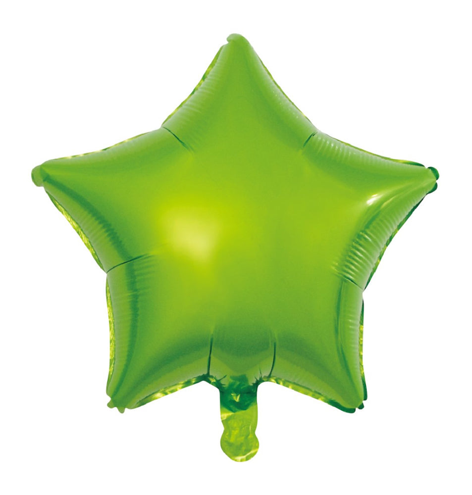 Stervormige folieballon van 45 cm in lichtgroen