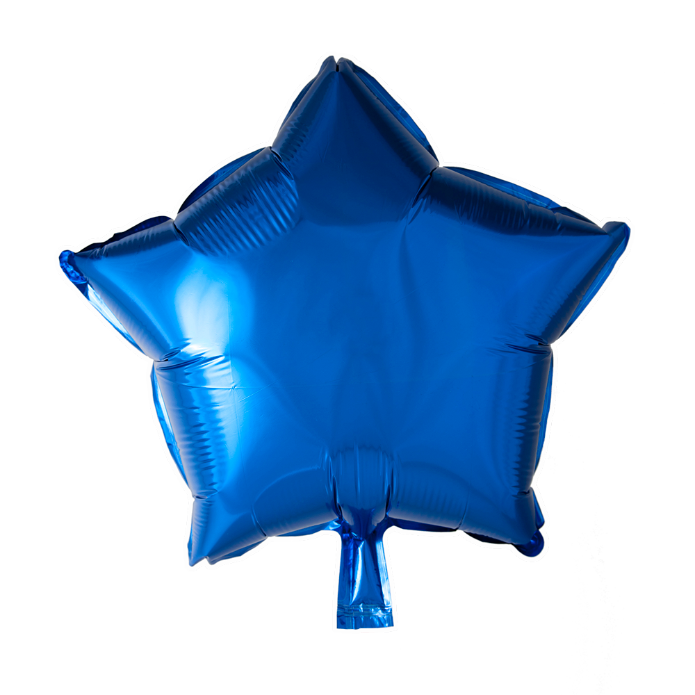 Stervormige folieballon van 45 cm in marineblauw