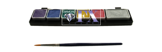 Diamond FX schminkpalet Metallic 6 kleuren extra small